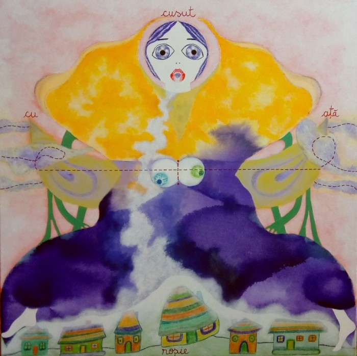 &bdquo;Who`s Fooling Who? - Orhidee sălbatică, Z&acirc;nă-mărțișor &rdquo;, 80 cm/ 80 cm