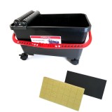 Set Galeata Chit Rosturi Artool 20L, 2 Drisca Aplicare/Spalare, Profesionala, Plastic Negru