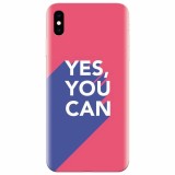 Husa silicon pentru Apple Iphone XS Max, Yes You Can