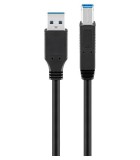 Cablu imprimanta SuperSpeed Gbit/s USB3.0 A tata - USB B tata 1m, Goobay