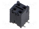 Conector şiruri pini mamă 4 PIN 2,54mm aurit SMT - SAMTEC