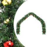 vidaXL Ghirlandă de Crăciun decorată cu globuri, 5 m 284305
