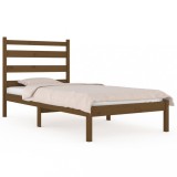 Cumpara ieftin Cadru de pat, maro miere, 100x200 cm, lemn masiv de pin