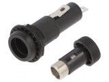 Clemă 6,3x32mm 15A 250VAC UL94V-1 pentru panou, Orificiu &Oslash;15,2mm, Optifuse