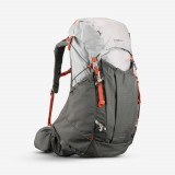 Rucsac Trekking la munte Ultralight MT900 45+10L Gri Damă, Forclaz