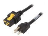 Cablu Alimentare IEC C19 Mamă la NEMA 5-15 Mufă PVC 6m 15A