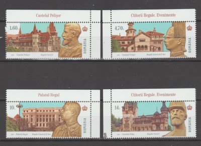 ROMANIA 2023 CTITORII REGALE -Evenimente Serie 4 timbre LP.2437 MNH foto