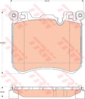 Set placute frana,frana disc BMW X5 (F15, F85) (2013 - 2016) TRW GDB1826 foto