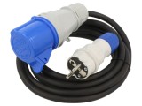 Prelungitor Alimentare Negru 1,5m 16A