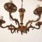 Candelabru antic din bronz cu 6 brațe ,piesa cu o lucrătură de o foarte mare finețe, impact vizual deosebit