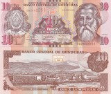 Honduras 10 Lempiras 2014 UNC Bancnota Straina America