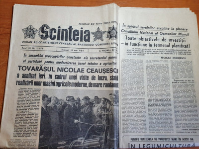 scanteia 16 mai 1984-articol rulmentul romanesc brasov,barlad si alexandria foto