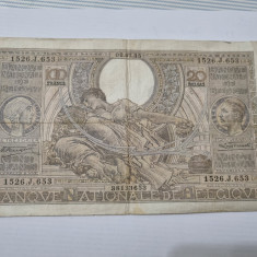 bancnota belgia 100 fr 1935
