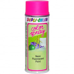 Vopsea Spray Fluorescenta DUPLI-COLOR Color Spray, 400ml, Roz Neon, Vopsea Spray, Vopsea Spray Decorativa, Vopsea Spray Roz, Vopsea pentru Crafting, V