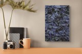 Tablou Canvas, "Covor de frunze violet uscate", Frunze, Violet, Textură, Natură, Usucate, Abstracție, Vegetal, Stratificat, &Icirc;ntunecat, Detaliu, 26 x 3