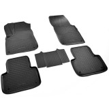 Covorase Auto Cauciuc Tip Tavita Audi Q7 II (4M) 2015-2024, Protectie Tunel Spate, Negre, ALM