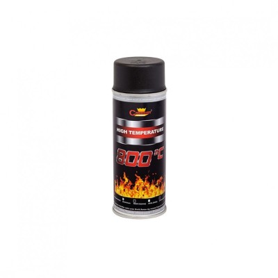 Spray vopsea Profesional CHAMPION Rezistent Termic 800&amp;deg;C 400ml Negru Cod: 9011 Automotive TrustedCars foto