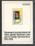Honduras.1983 Posta aeriana:Intrarea in Comitetul Executiv UPU-Bl. GZ.39