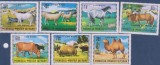 Lot de timbre cu animale domestice diverse, Nestampilat