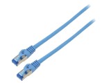 Patch cord S/FTP 6a CCA LSZH albastru 3m 26AWG