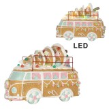Cumpara ieftin Decoratiune Craciun Masinuta metal multicolor led 31x12x23 cm