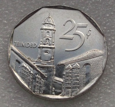 P1. Cuba 25 centavos 1994 UNC ** foto