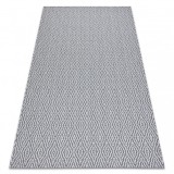 Covor CASA ECO SISAL Boho Caro 22084 antracit / cremă, covor reciclat, 75x150 cm, Dreptunghi