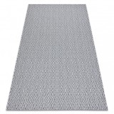 Covor CASA ECO SISAL Boho Caro 22084 antracit / cremă, covor reciclat, 75x150 cm, Dreptunghi