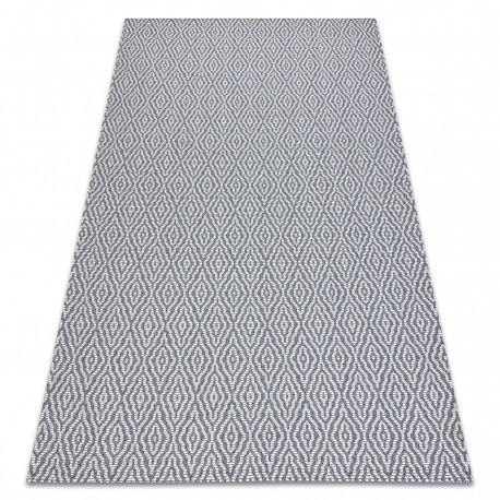 Covor CASA ECO SISAL Boho Caro 22084 antracit / cremă, covor reciclat, 75x150 cm