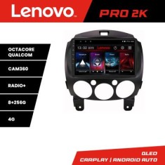 Navigatie Mazda 2 2007-2013 Android radio gps internet 8 core QLED 2K 8+256 360 Lenovo CarStore Technology