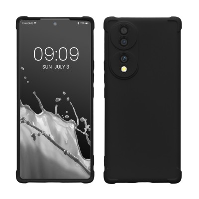 Husa kwmobile pentru Honor 70, Silicon, Negru, 59904.47 foto