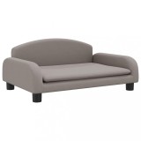 Cumpara ieftin Pat de caini, gri taupe, 70x45x30 cm, textil