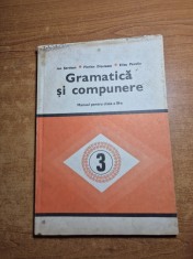 gramatica si compunere - manual pentru clasa a 3-a - din anul 1981 foto