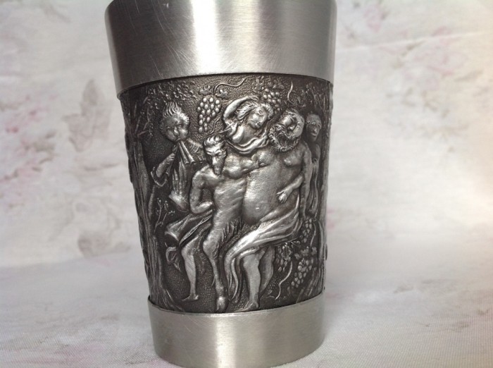 LICHIDARE ! Pahar vintage din zinc -