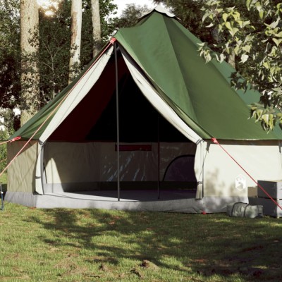 Gossi cort de familie tipi pentru 10 persoane, verde, impermeabil foto