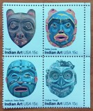 U.S.A--''MASTI-INDIENE''-in america''-set complet -bloc de4- NESTAMP/MNHstamp-Vezi-Scan