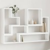VidaXL Raft de perete, alb, 96x12x64 cm, lemn prelucrat 840800