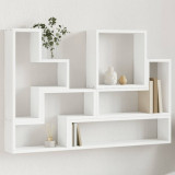 VidaXL Raft de perete, alb, 96x12x64 cm, lemn prelucrat 840800