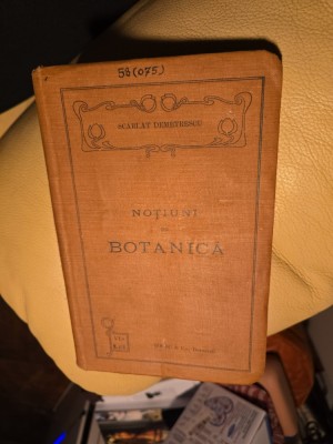 Noțiuni de Botanică - Scarlat Demetrescu foto
