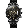 Ceas barbati Nibosi Quartz Cronograf Analog Business Casual Fashion Negru