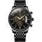Ceas barbati Nibosi Quartz Cronograf Analog Business Casual Fashion Negru