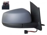 Oglinda exterioara Volkswagen Caddy, 11.2020-, montare dreapta, reglaj electric; carcasa grunduita; incalzit; sticla convexa; geam cromat; rabatabil;