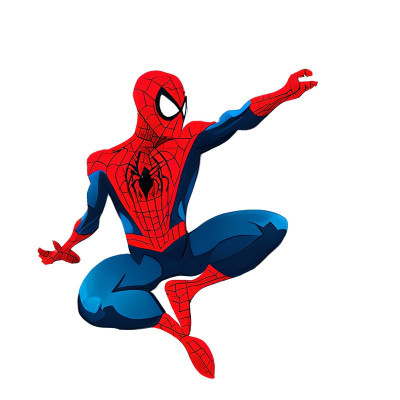 Sticker decorativ, Spider Man, Rosu, 66 cm, 10474ST foto