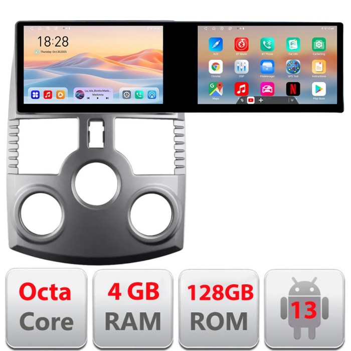 Navigatie Daihatsu Terios 2006-2016 Edotec 2 ecrane 8 core 4+128 21.6 inch Incell android Wifi 5Ghz gps internet kit-terios- CarStore Technology