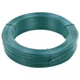 Fir tensionare gard vidaXL 250 m, 1.6/2.5 mm, otel galvanizat cu PVC, verde inchis, durabil