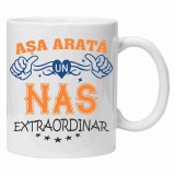 Cana alba personalizata &quot;asa arata un nas extraordinar&quot;, INOVATIX&reg;️. 330ml, Oem
