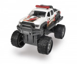 Masina de teren din metal Rally Monster alba, 15 cm, pull-back