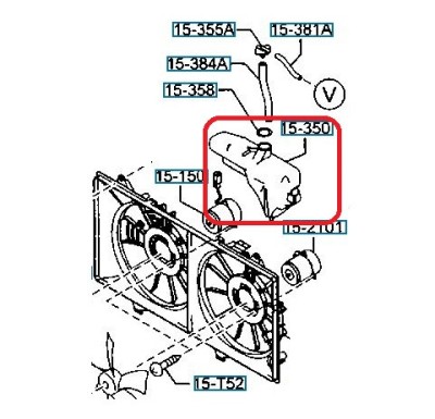 Vas de expansiune Mazda 6, 2007-2012, motor 1, 8; 2, 0 benzina, cu capac foto