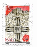 Polonia - A 40-a aniversare a bataliei de la Monte Cassino, 1984 - obliterat