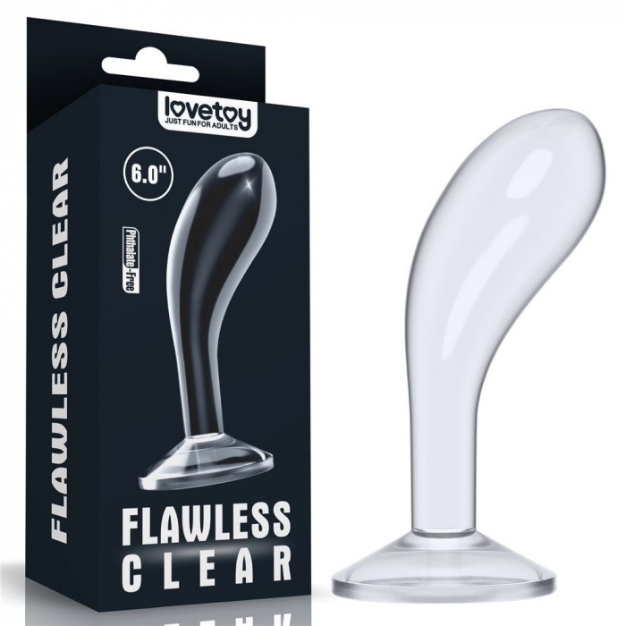 Dop Anal Flawless Clear, Transparent, 15 cm